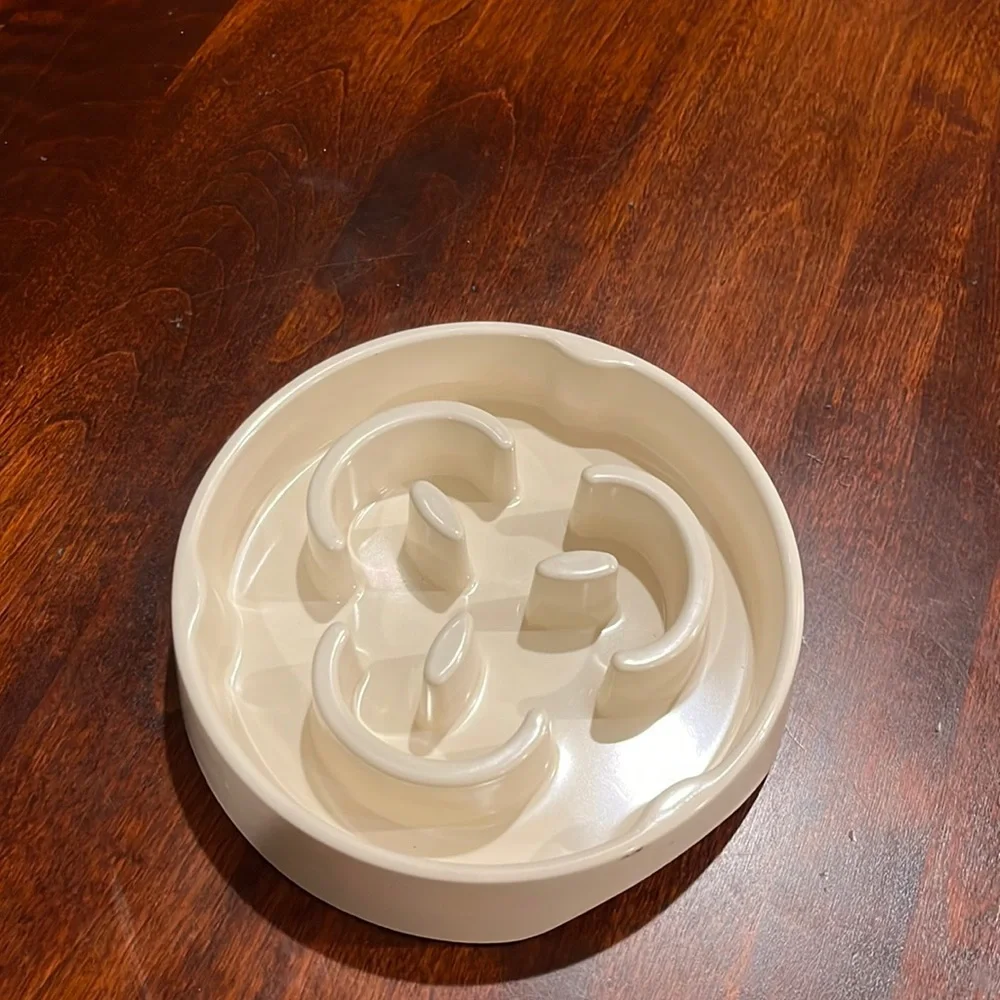 Slow eater, dog bowl/feeder
